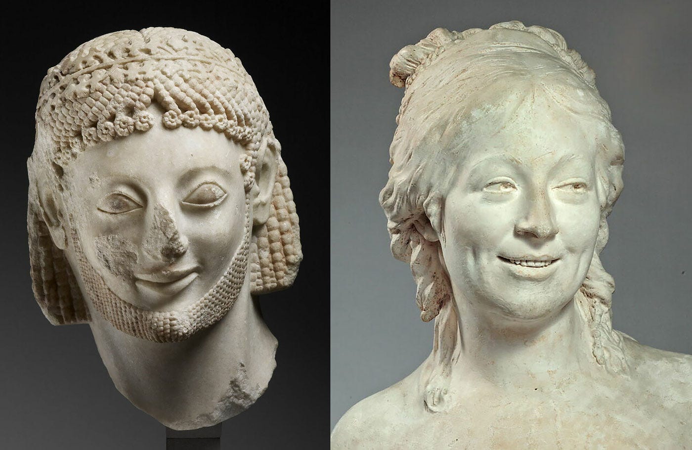 When Sculptures Smile At You