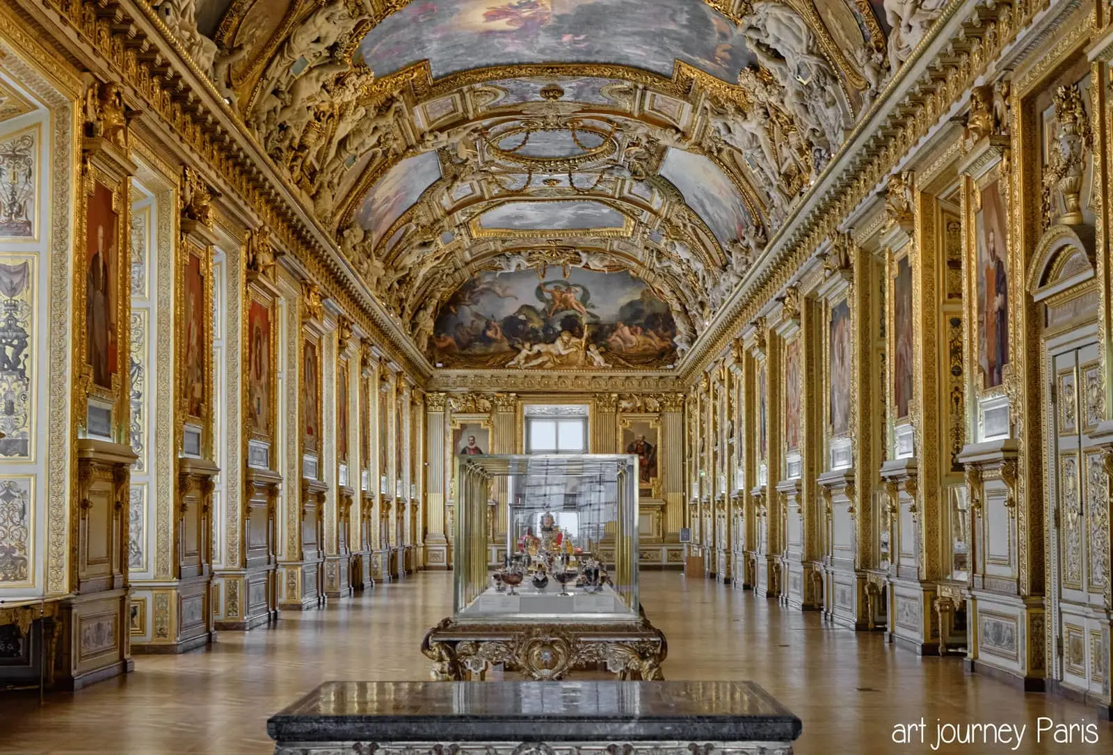 Apollo Gallery Crown Jewels room of the Louvre museum